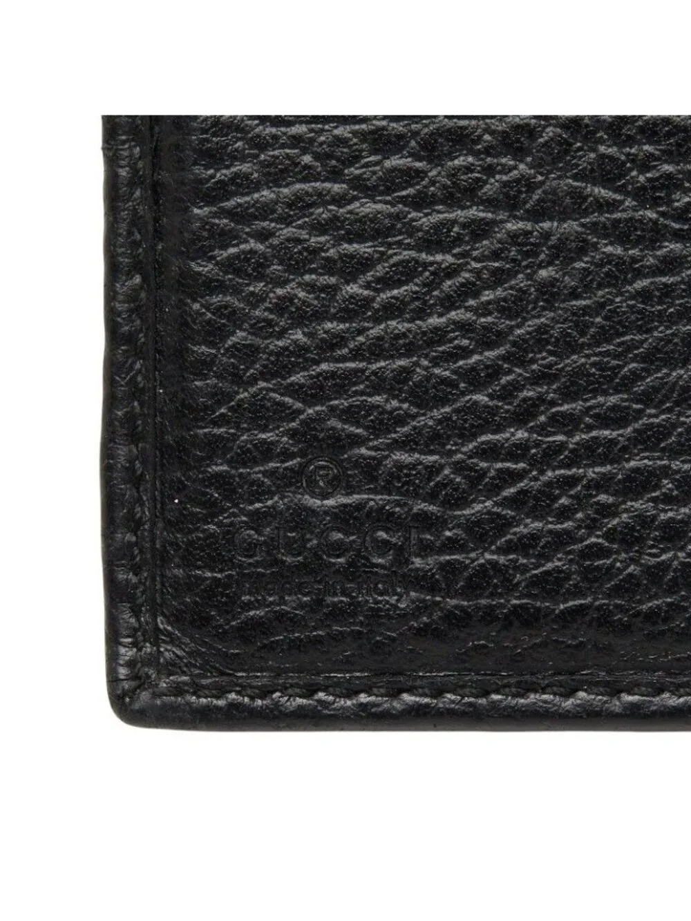 Gucci GG Marmont Compact Wallet Bifold Black Leather